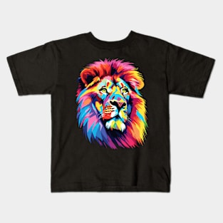 Lion Pop Art Kids T-Shirt